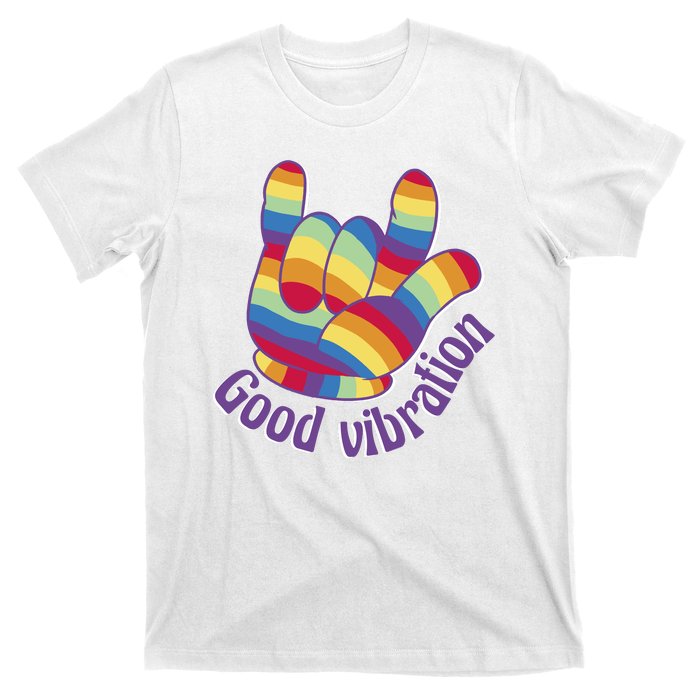 Good Vibration Rainbow T-Shirt