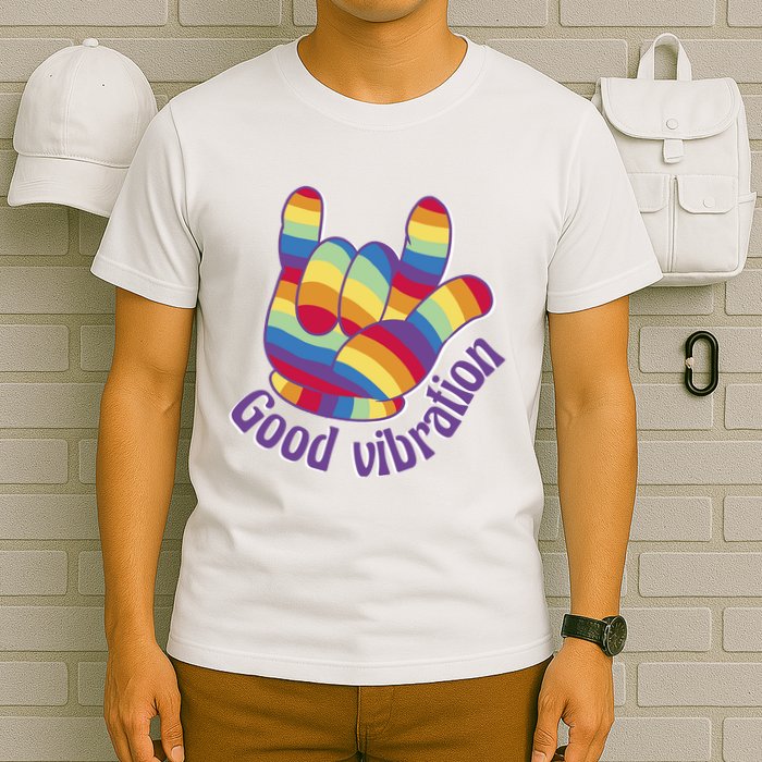 Good Vibration Rainbow T-Shirt
