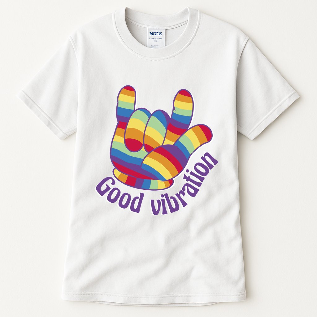 Good Vibration Rainbow Tall T-Shirt