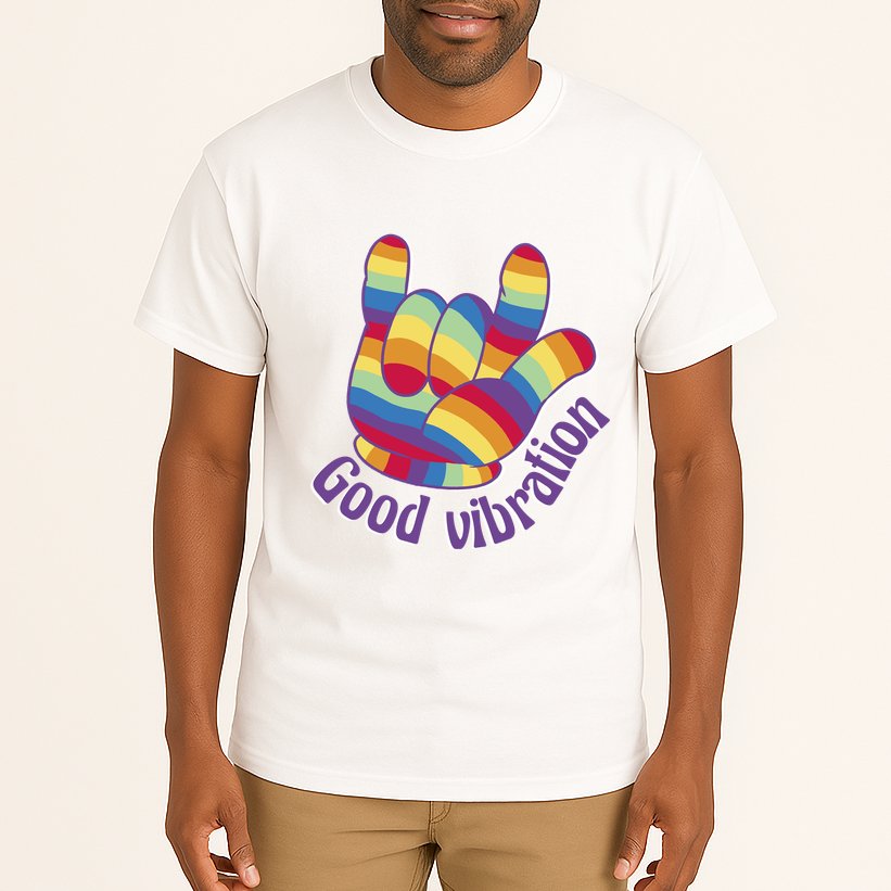 Good Vibration Rainbow Tall T-Shirt