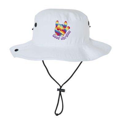Good Vibration Rainbow Bucket Hat