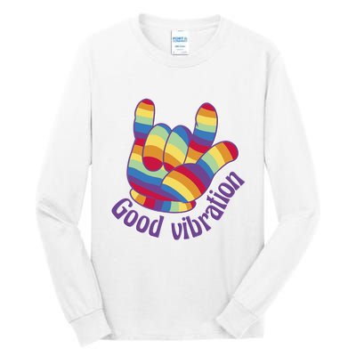 Good Vibration Rainbow Tall Long Sleeve T-Shirt