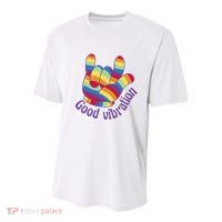 Good Vibration Rainbow Youth Performance Sprint T-Shirt
