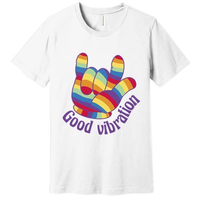 Good Vibration Rainbow Premium T-Shirt