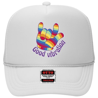 Good Vibration Rainbow Trucker Hat