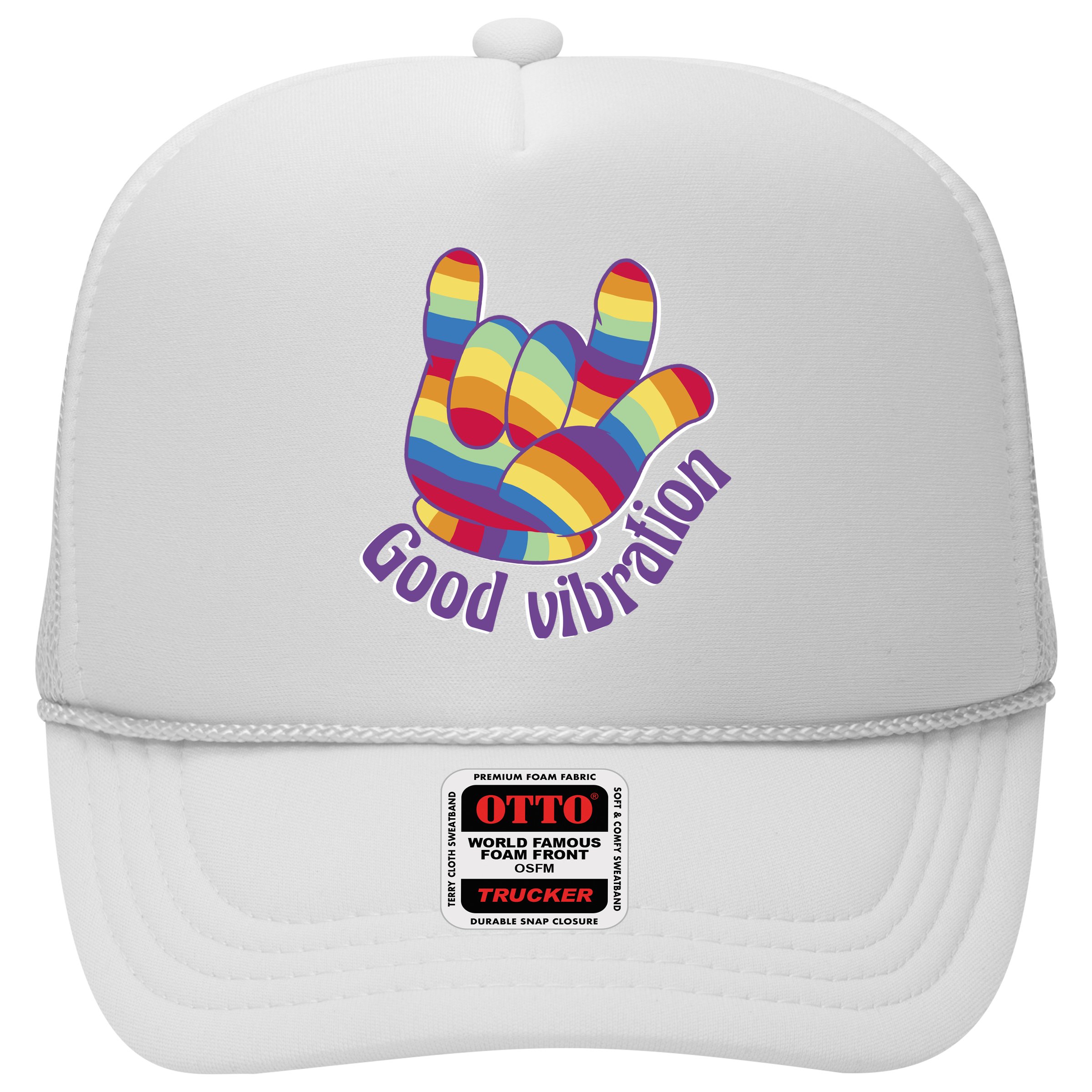 Good Vibration Rainbow Hat