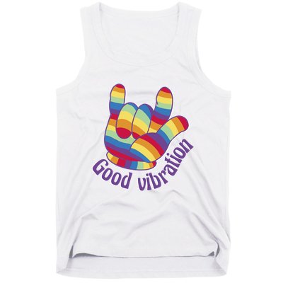 Good Vibration Rainbow Tank Top