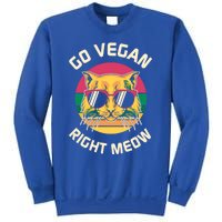 Go Vegan Right Meow Gift Sweatshirt