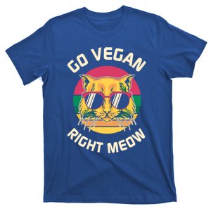 Go Vegan Right Meow Gift T-Shirt