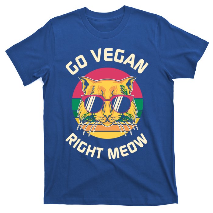 Go Vegan Right Meow Gift T-Shirt