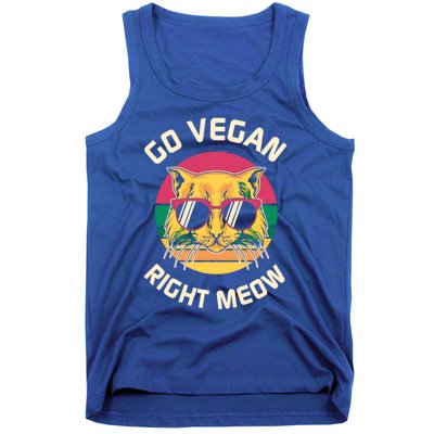 Go Vegan Right Meow Gift Tank Top