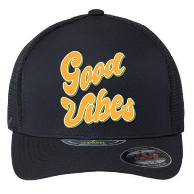 Good Vibes Retro Fun Flexfit Unipanel Trucker Cap