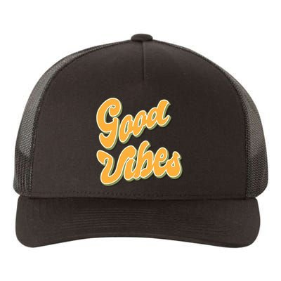 Good Vibes Retro Fun Yupoong Adult 5-Panel Trucker Hat
