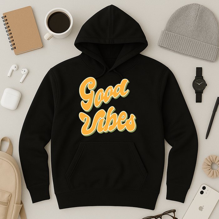 Good Vibes Retro Fun Hoodie