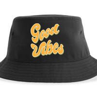 Good Vibes Retro Fun Sustainable Bucket Hat