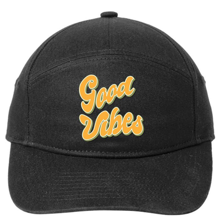 Good Vibes Retro Fun 7-Panel Snapback Hat