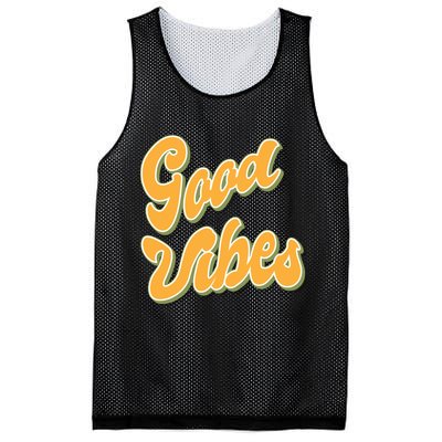 Good Vibes Retro Fun Mesh Reversible Basketball Jersey Tank