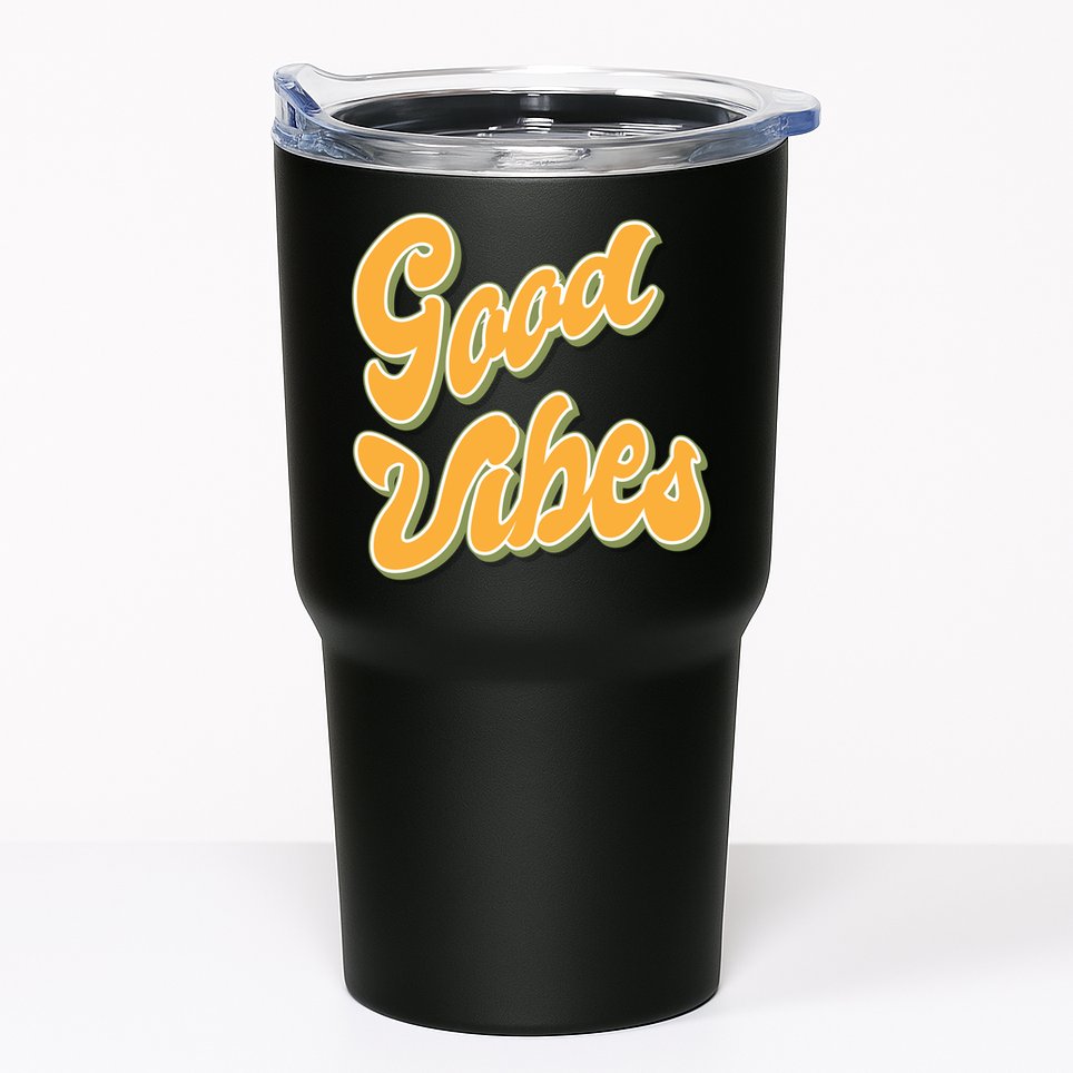 Good Vibes Retro Fun Tumbler