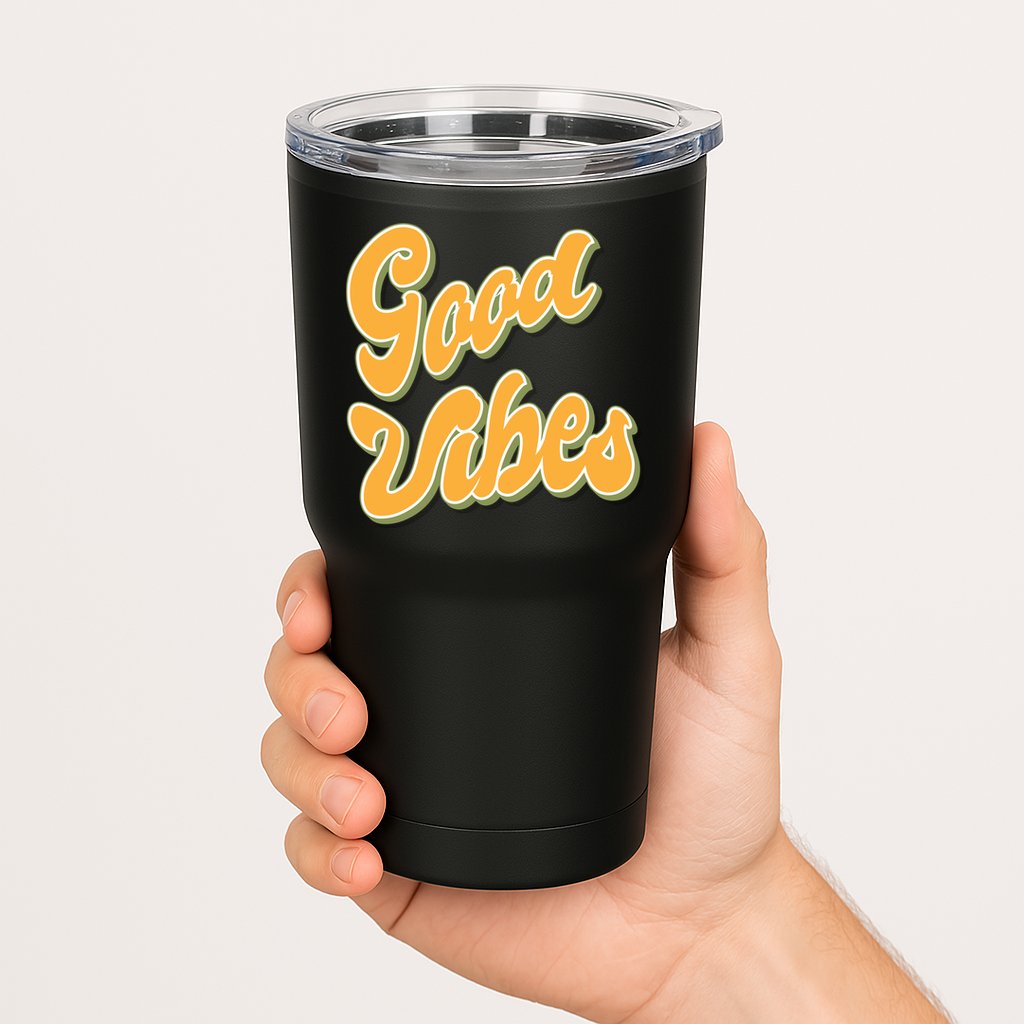 Good Vibes Retro Fun Tumbler