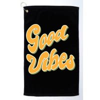Good Vibes Retro Fun Golf Towel