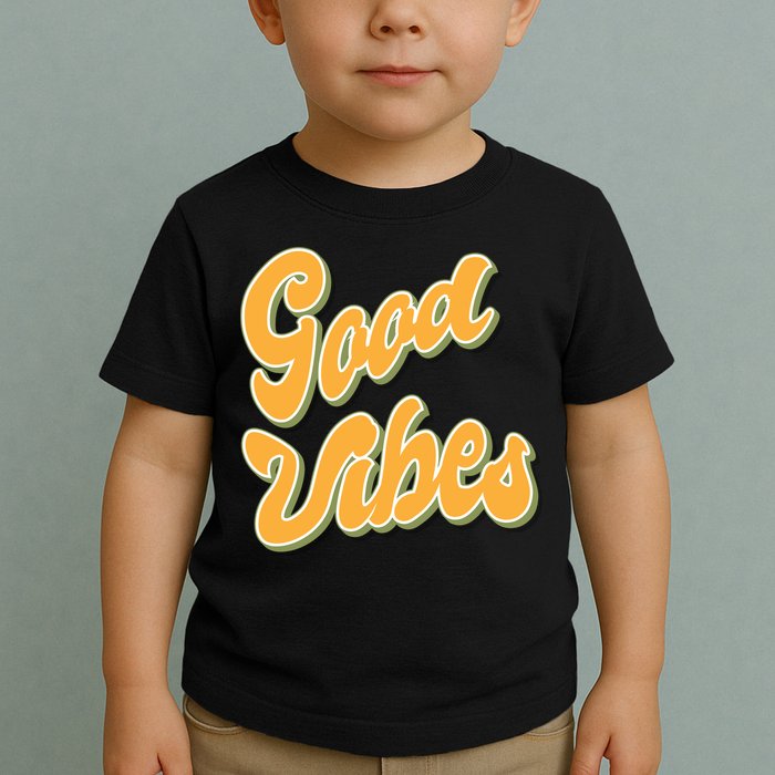 Good Vibes Retro Fun Toddler T-Shirt