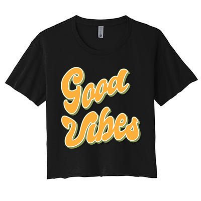 Good Vibes Retro Fun Crop Top