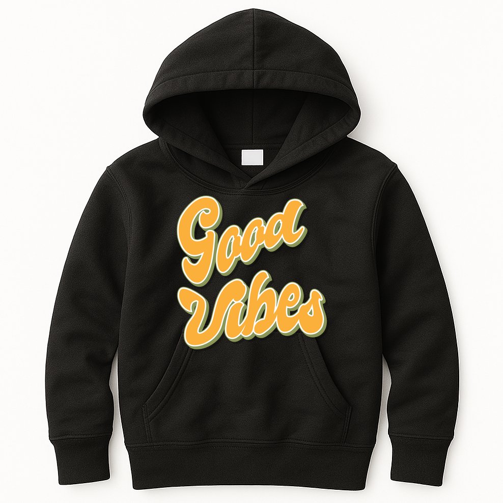 Good Vibes Retro Fun Kids Hoodie