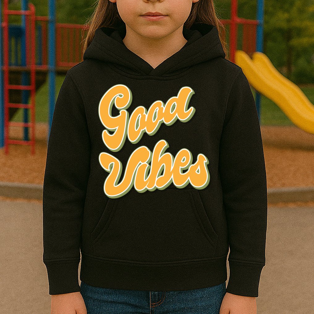 Good Vibes Retro Fun Kids Hoodie