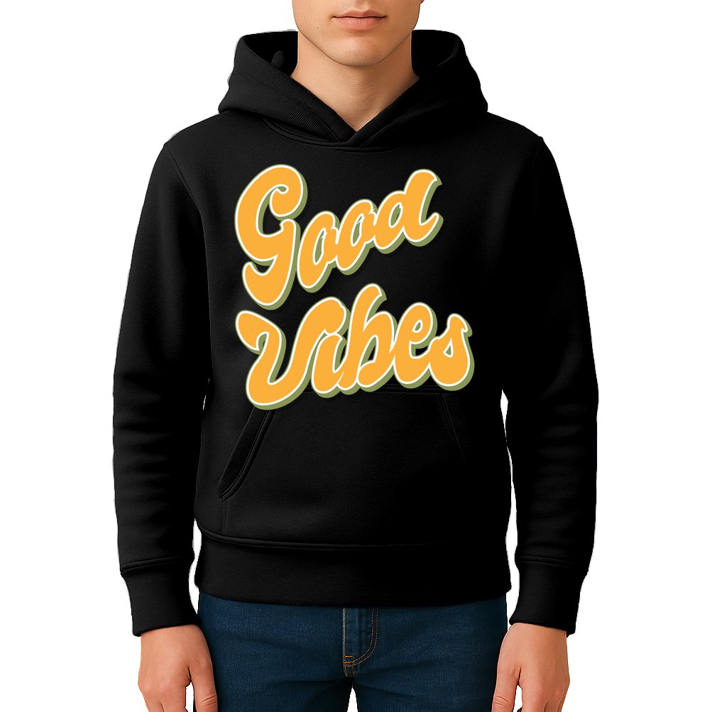 Good Vibes Retro Fun Kids Hoodie