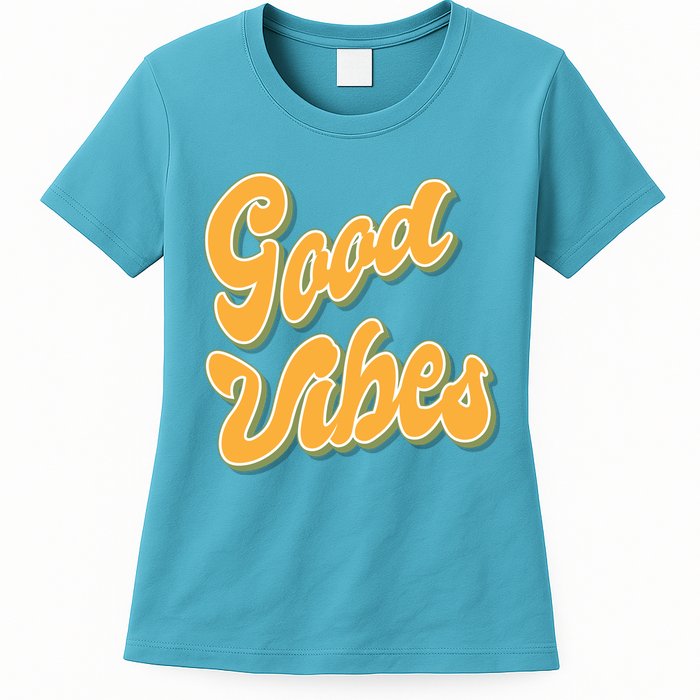 Good Vibes Retro Fun Womens T-Shirt