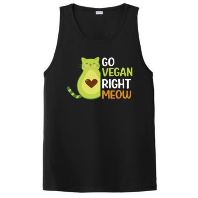 Go Vegan Right Meow Gift PosiCharge Competitor Tank