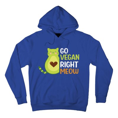 Go Vegan Right Meow Gift Hoodie