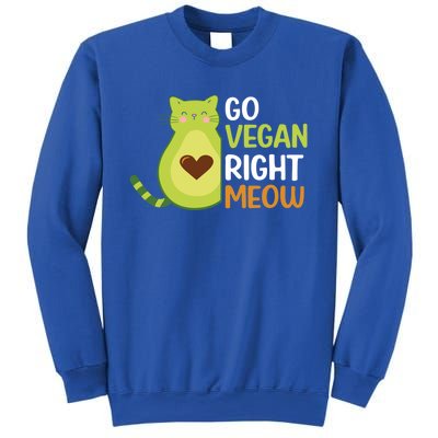 Go Vegan Right Meow Gift Sweatshirt