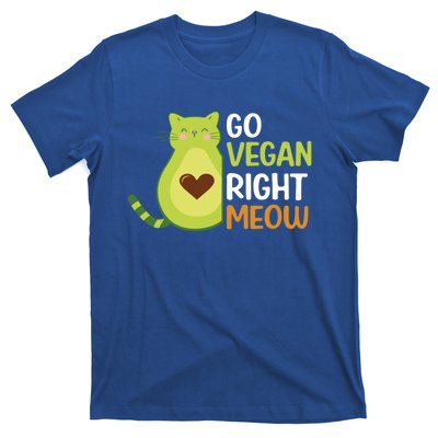 Go Vegan Right Meow Gift T-Shirt