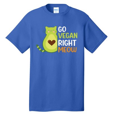 Go Vegan Right Meow Gift Tall T-Shirt