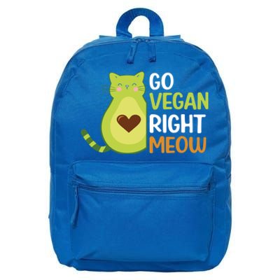 Go Vegan Right Meow Gift 16 in Basic Backpack