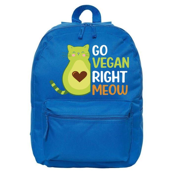 Go Vegan Right Meow Gift 16 in Basic Backpack