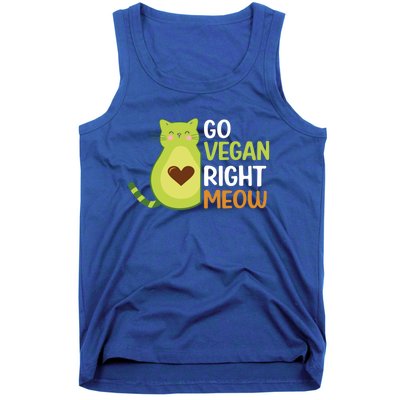 Go Vegan Right Meow Gift Tank Top