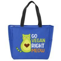 Go Vegan Right Meow Gift Zip Tote Bag