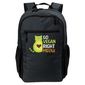 Go Vegan Right Meow Gift Daily Commute Backpack