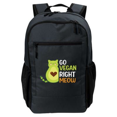 Go Vegan Right Meow Gift Daily Commute Backpack