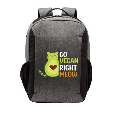 Go Vegan Right Meow Gift Vector Backpack