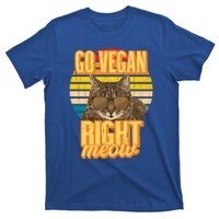 Go Vegan Right Meow Vegetarian Cool Gift T-Shirt