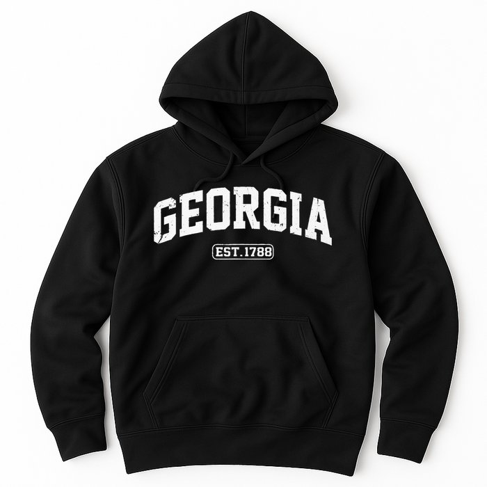 Georgia Vintage State Athletic Style Hoodie