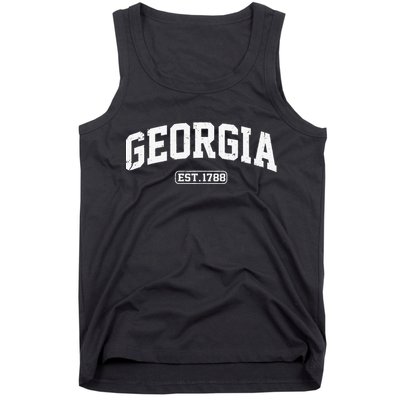 Georgia Vintage State Athletic Style Tank Top