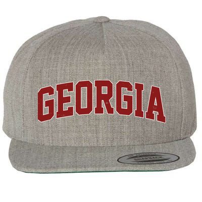 Georgia Vintage Sport Lover Wool Snapback Cap