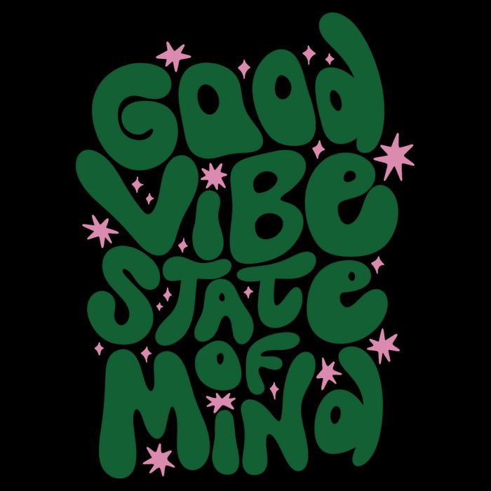 Good Vibe State Of Mind Retro Quote City Backpack