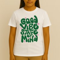 Good Vibe State Of Mind Retro Quote T-Shirt
