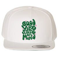 Good Vibe State Of Mind Retro Quote Wool Snapback Cap