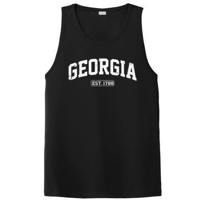 Georgia Vintage State Athletic Style PosiCharge Competitor Tank